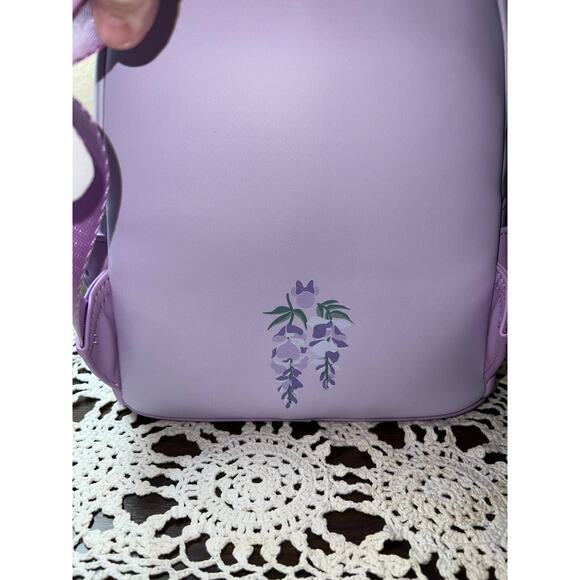 Loungefly Minnie Mouse Wisteria Ears Floral Scented Mini Backpack Ears - Picture 5 of 8
